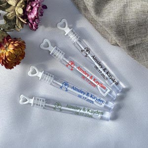 Bulk Wedding Bubbles With Heart Stopper and Labels, Personalized Wedding Favors, Send Off Favors for Guests, Unique Party Supplies Ideas