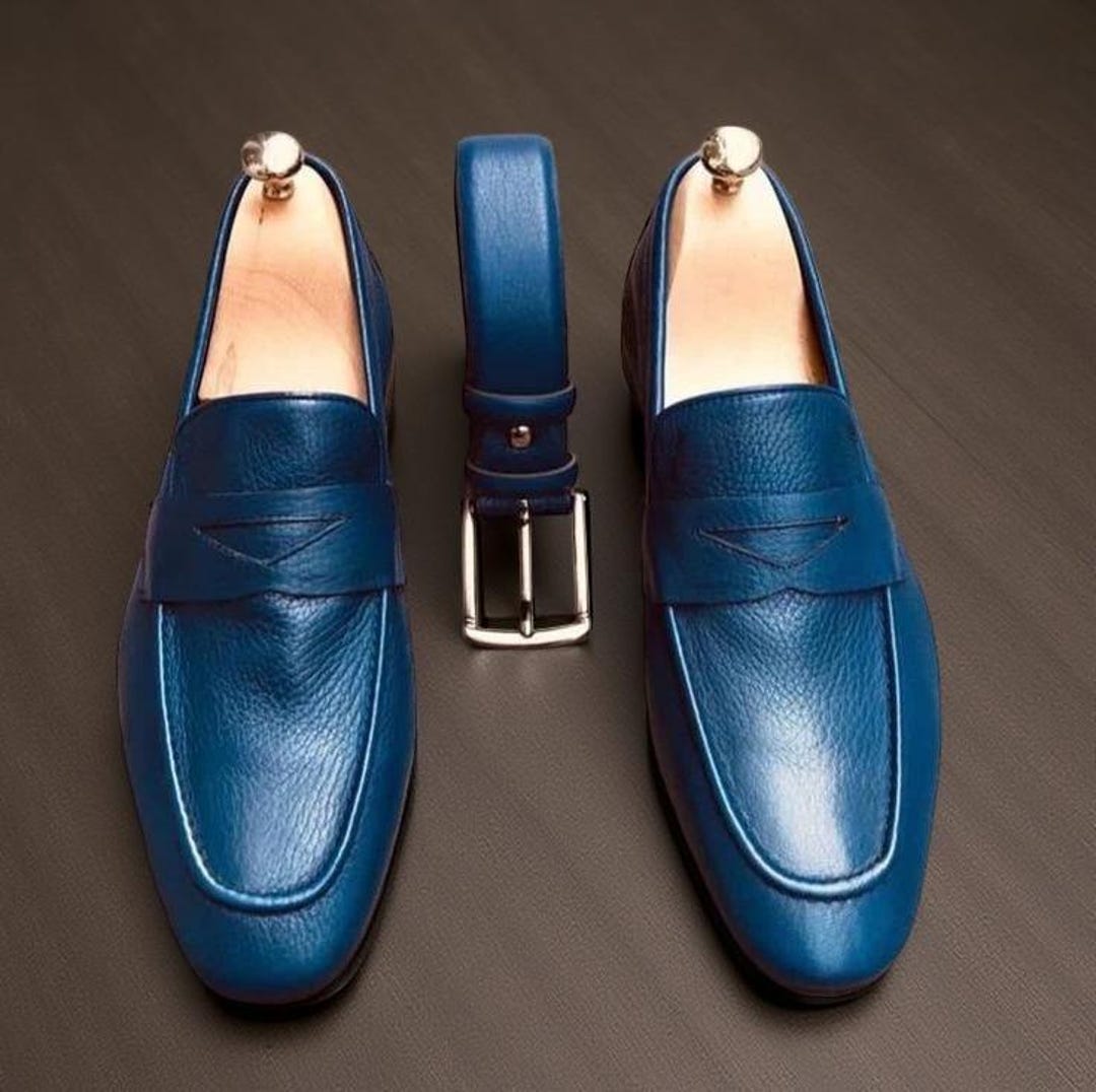 Men’s Classic Penny Loafers – Polished Slip-On Dress Shoes