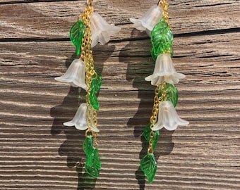 Bellflower dangle earrings
