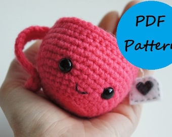 PDF Crochet Amigurumi Pattern - Teeny the Teacup