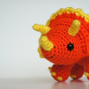 PDF Crochet Amigurumi Pattern Triceratops Dinosaur image 3