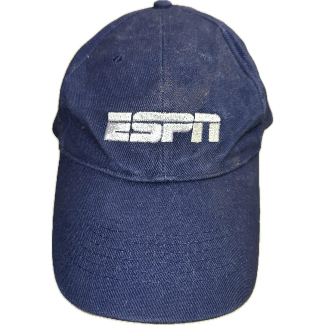 ESPN Adjustable Hat Cap Sports Network Unisex Blue White SEBA ...