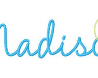 Madison Machine Embroidery Font 1.", 1.5", 2", & 2.5" (upper and lower A-Z )INSTANT DOWNLOAD now available