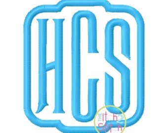 Mansion Monogram Embroidery Font 1.5", 2.0", 2.5" & 3" INSTANT DOWNLOAD now available