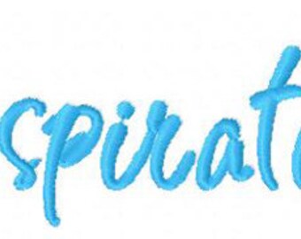 Inspiration Embroidery Font For Machine Embroidery Hoop Size(s) 1.5", 2.0" 2.5", & 3.0" INSTANT DOWNLOAD now available