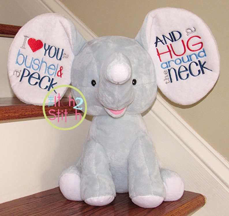 I Love You a Bushel & a Peck Embroidery Design INSTANT - Etsy