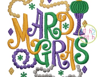 Mardi Gras 3 Embroidery Design For Machine Embroidery, INSTANT DOWNLOAD now available