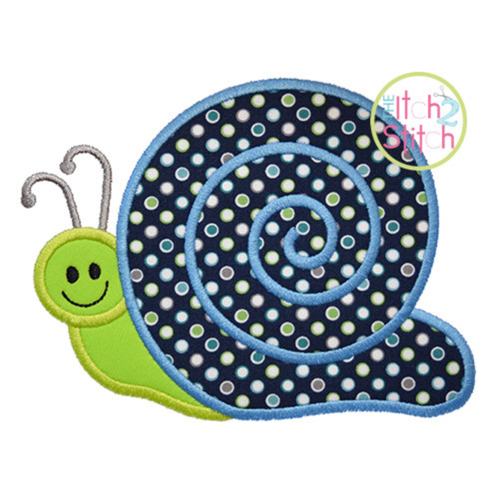 Snail Applique Design for Machine Embroidery Sizes 4x4 5x7 Etsy