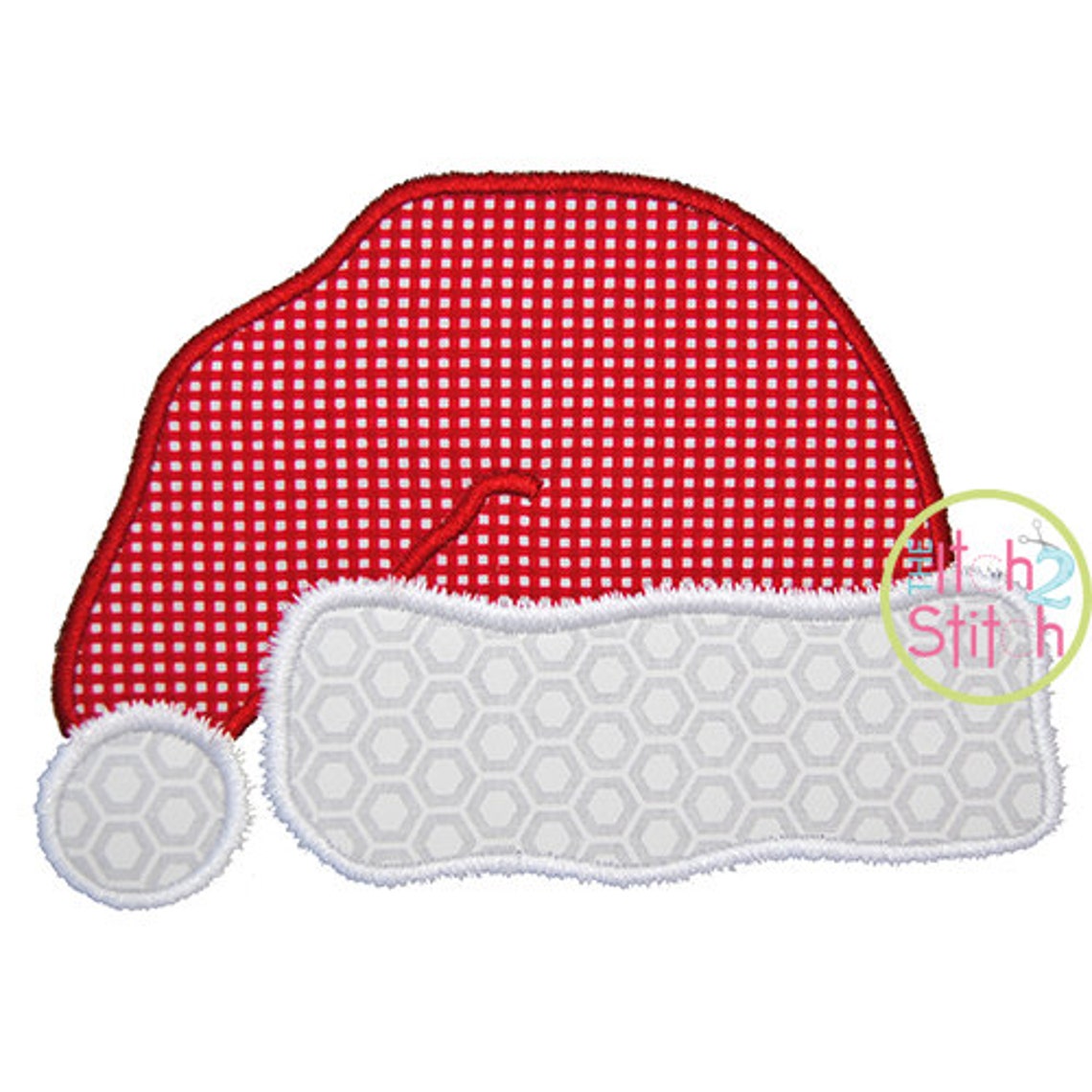 Santa Hat Applique Design In Hoop Sizes 4x4 5x7 & 6x10 Etsy