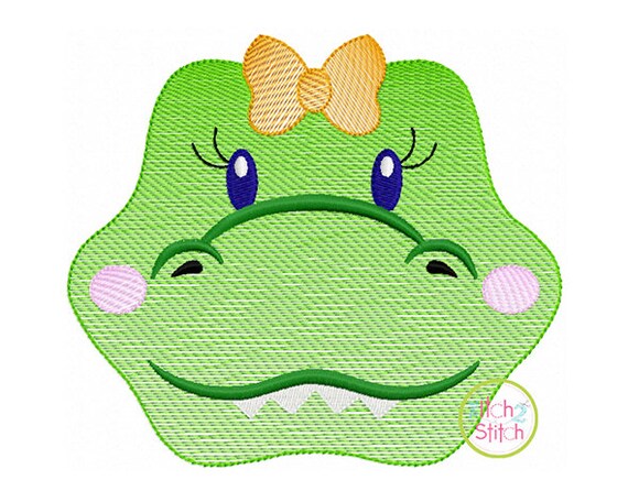 Available in Instant Downloads Hog Face Girl Sketch Embroidery for machine Applique and Embroidery designs