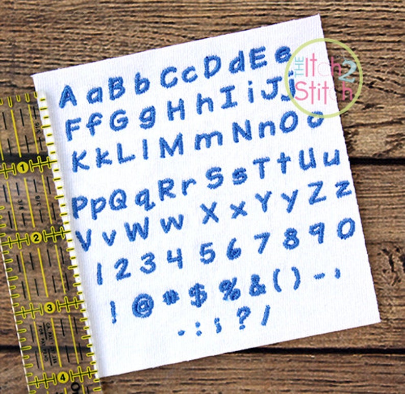 Teeny Tiny Embroidery Font .25 .50 1.0 Etsy