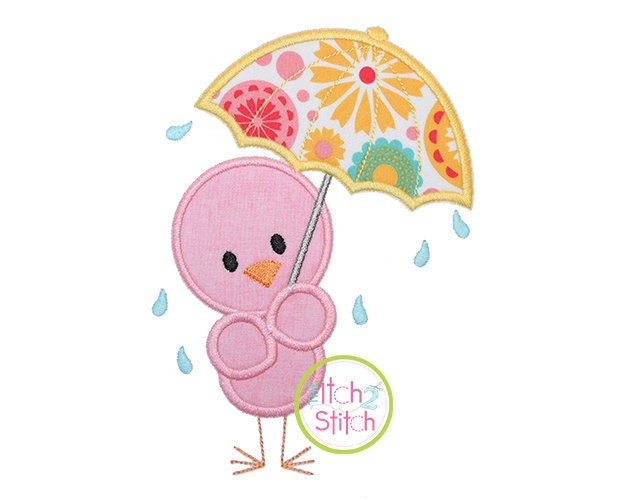 Umbrella Bird Applique Design Shown With Our - Etsy Umbrella Bird Applique Design Shown With Our - Etsy