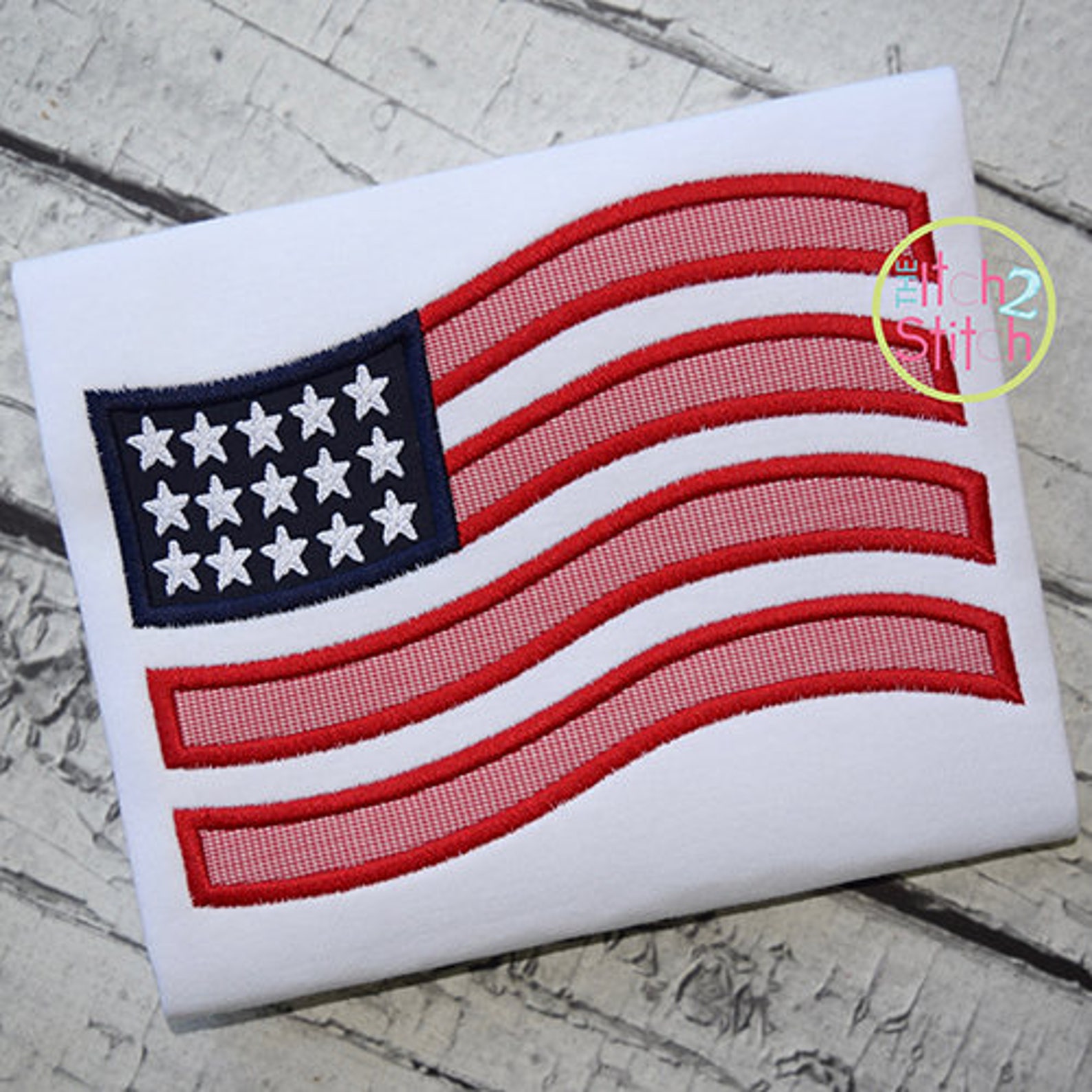 Flag Applique Design for Machine Embroidery INSTANT DOWNLOAD Etsy