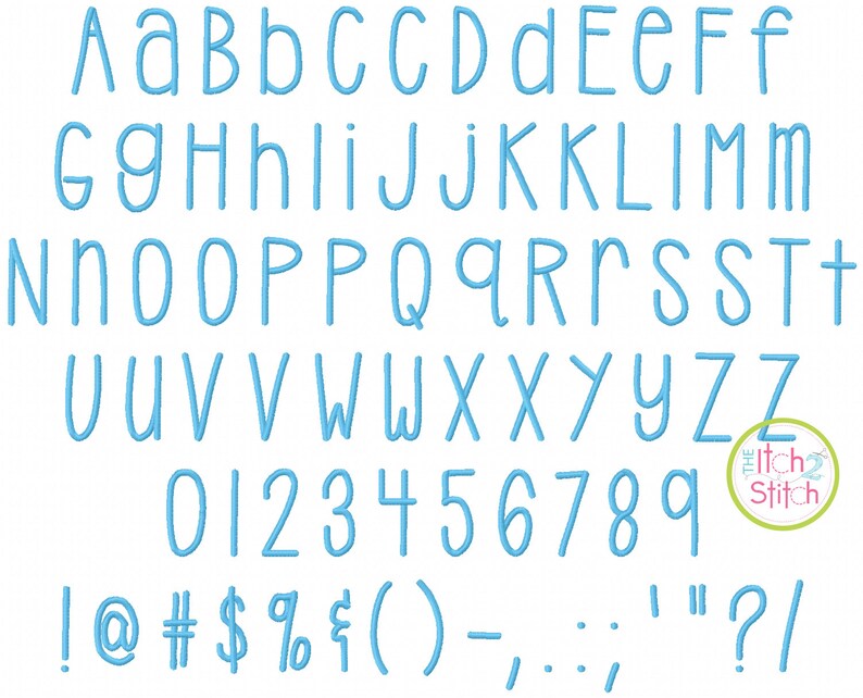 Sneakers Embroidery Font Includes Numbers & Punctuation Etsy