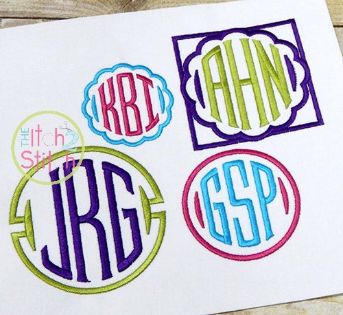 Clubhouse Monogram Embroidery Font 1.0 1.5 - Etsy