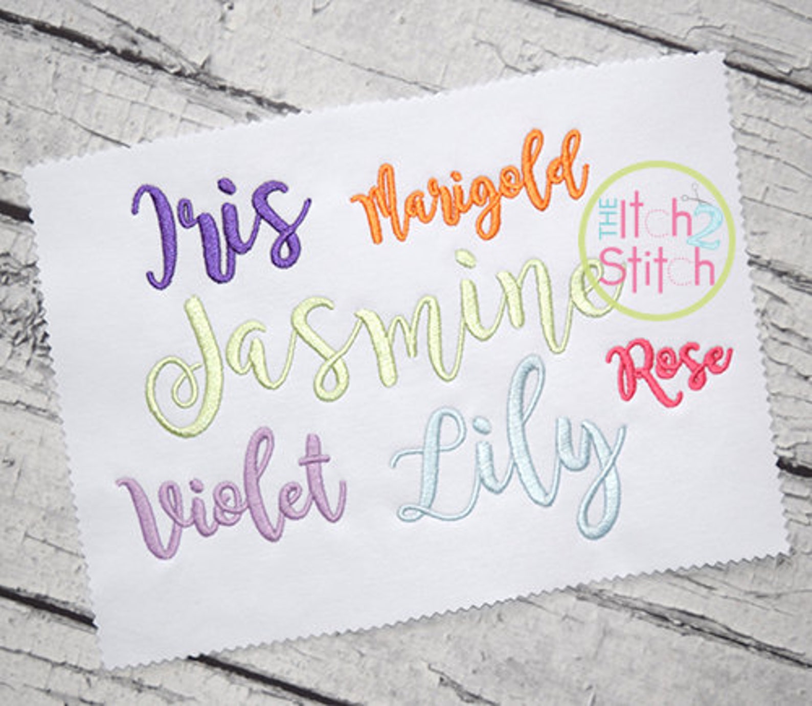 Magnolia Sky Embroidery Font 1 1.5 2 & Etsy