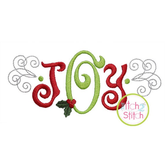Joy Embroidery Design for Machine Embroidery in Sizes 4x4 Etsy