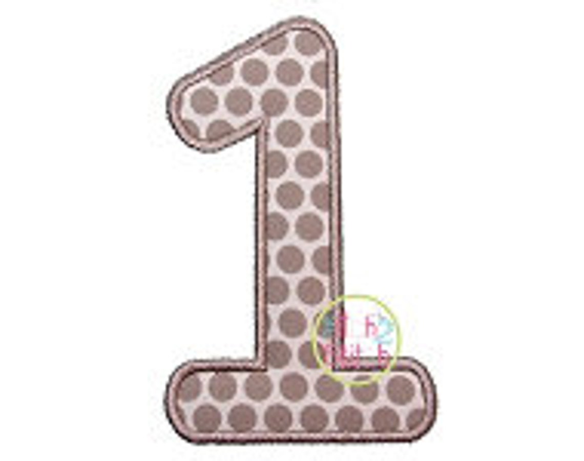 Close to Free Applique Numbers sizes 3.0 4.0 Etsy