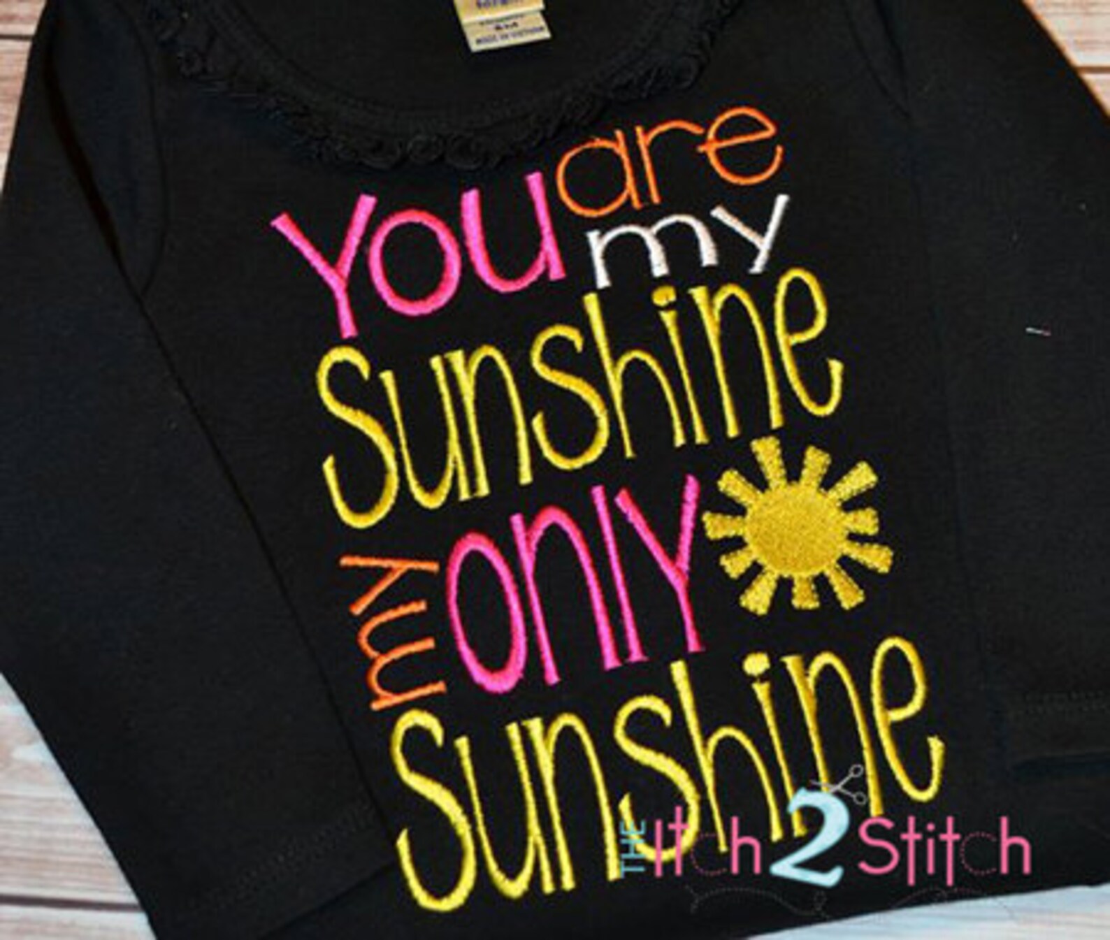 You are my sunshine embroidery design in 6 sizes instant  etsy You are my sunshine embroidery design in 6 sizes instant  etsy