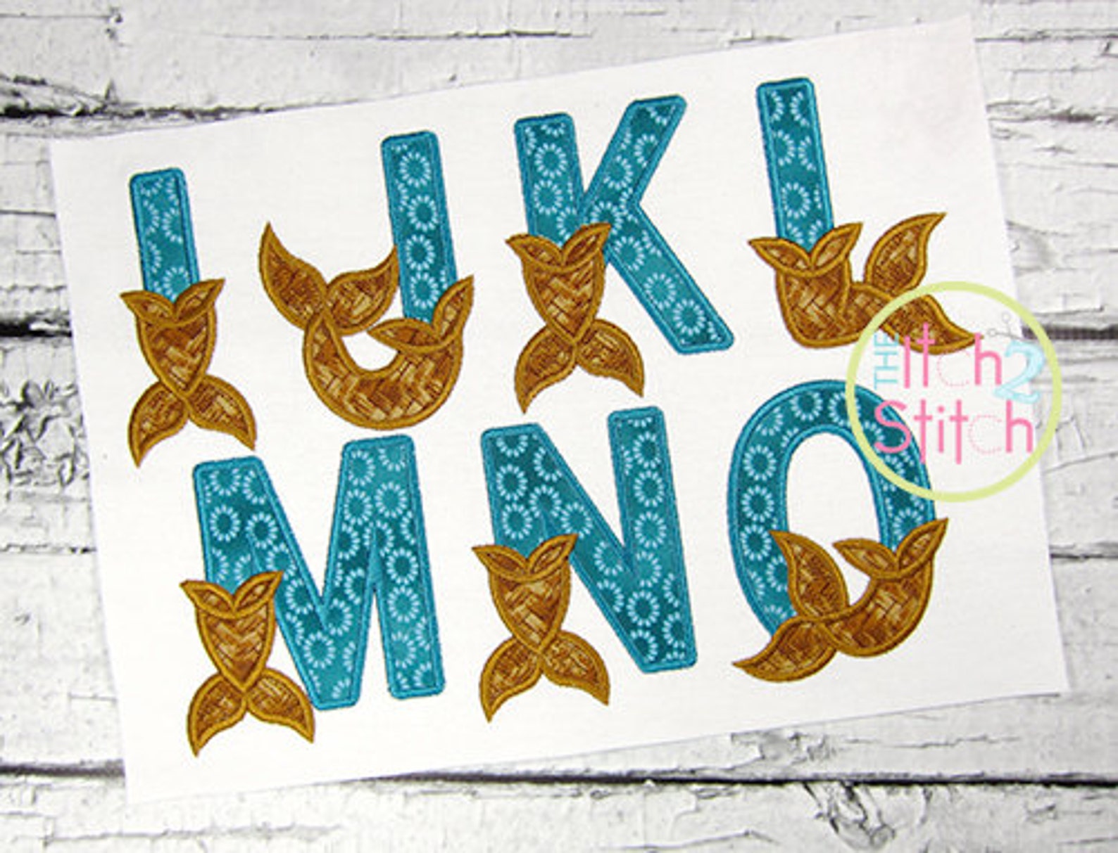 Mermaid Alphabet Applique Set 4. 5. 6. Etsy