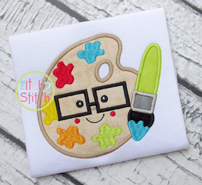 Art Glasses Applique Design For Machine Embroidery INSTANT Etsy