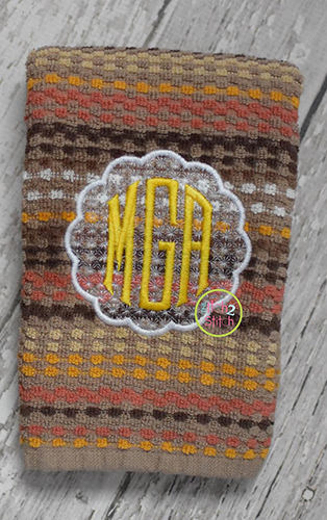 Scallop Circle Motif Embroidery Design for Machine Embroidery Etsy