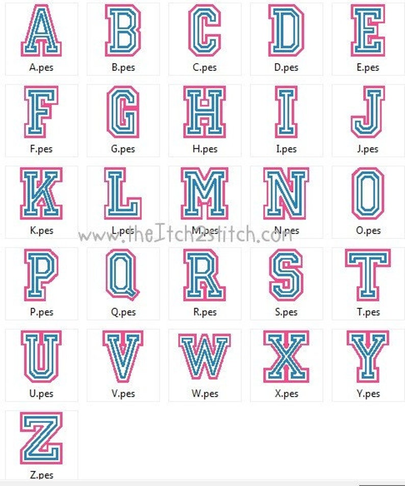 Double Applique Varsity Font Satin Finish 3 4 Etsy