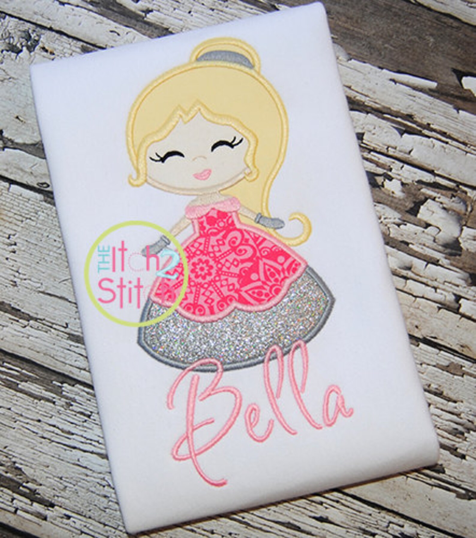 Princess 2 Applique Design Shown With Our Inspiration Etsy
