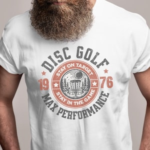 Disc Golf Inspirational Athletic T-Shirt for Men and Women, Unisex Tshirt Gift for Disc Golfer, Frisbee Golf Apparel, Disc Golf Graphic Tee