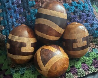 Handpainted decorative gourd-African folk art