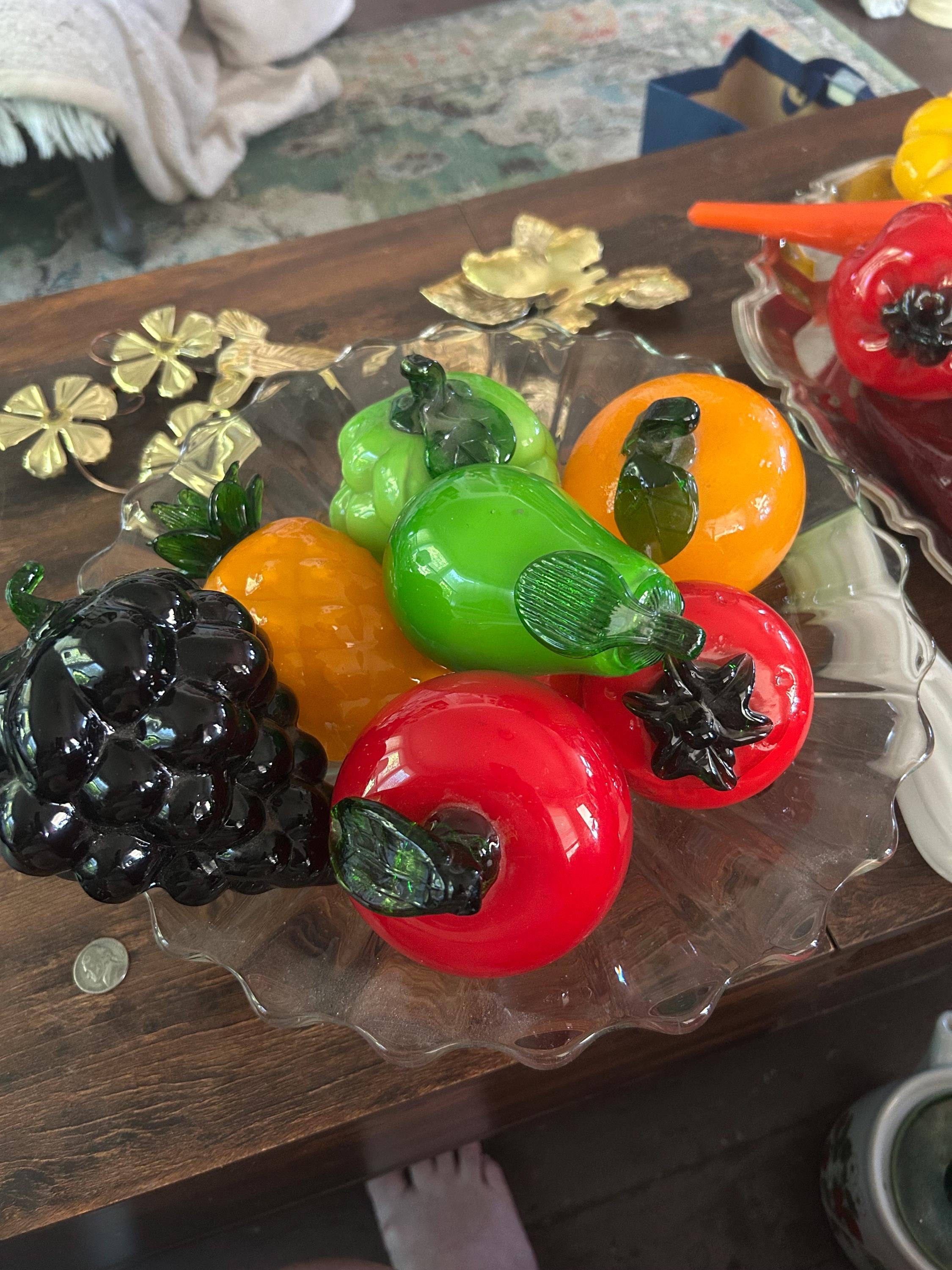 Morano Glass Fruit - Etsy