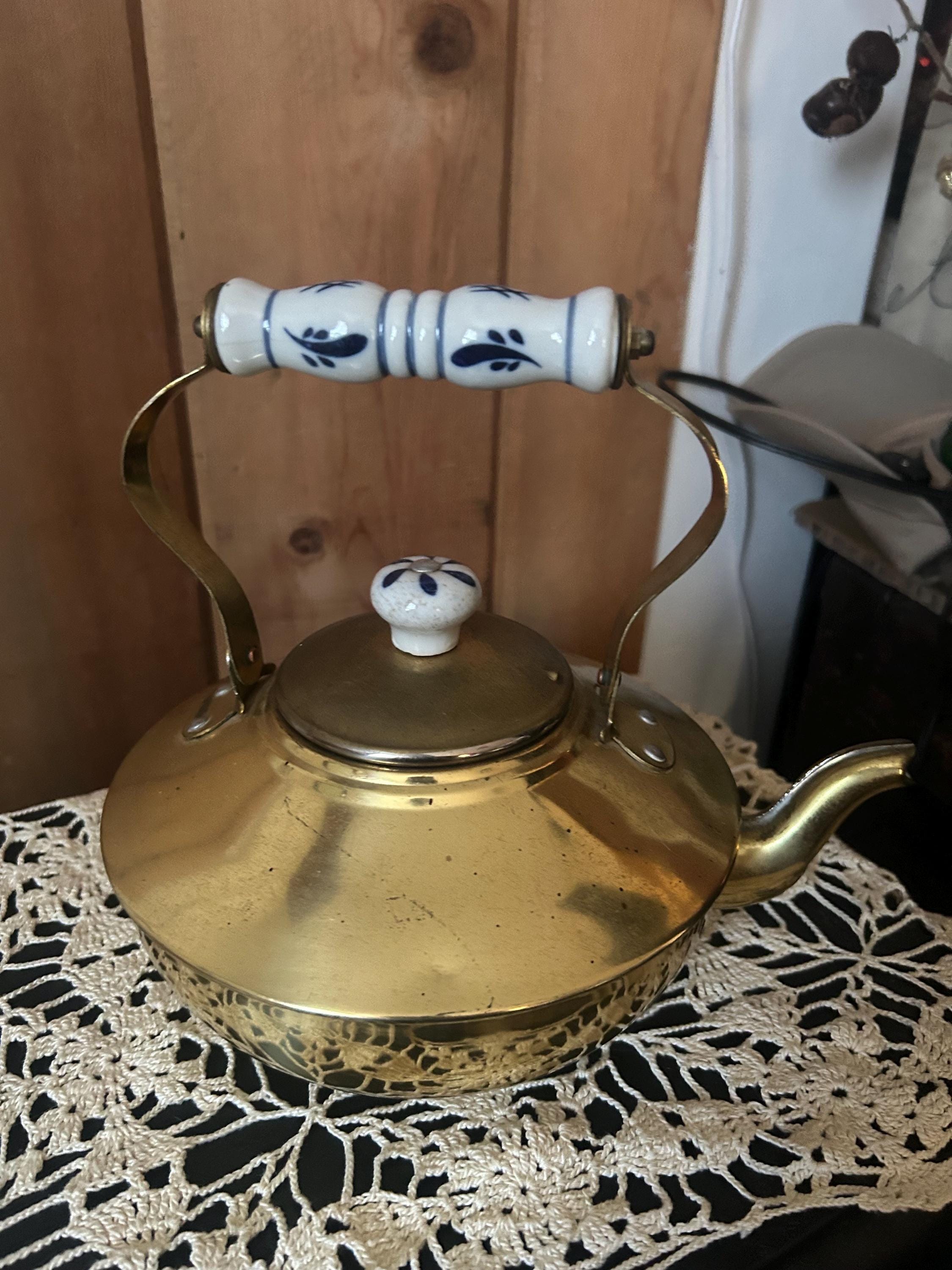White Blue Kettle