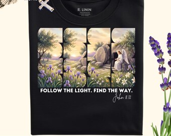 Versículo bíblico PNG, diseño de camiseta cristiana, camiseta de Jesús, cita cristiana minimalista PNG, versículo bíblico estético PNG, camiseta religiosa con versículo bíblico