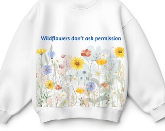 Camiseta de flores, regalo para ella, camiseta floral estética, camiseta con gráfico floral, camiseta floral, camiseta de flores silvestres, camiseta de flores, camiseta inspirada en la naturaleza