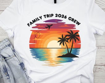 Diseño de camiseta a juego para vacaciones familiares, Crucero familiar 2026 png, Camisetas para primos, Camisetas para la tripulación de primos, Regalo para primos familiares, Camiseta de vacaciones para primos