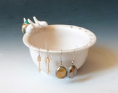 Three Little Birds, Jewelry Bowl in Porcelain, Ceramic Jewelry Organizer