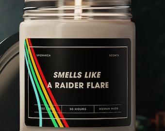 ARC Raiders Candle "Smells Like A Raider Flare", Funny Candle Gift, Joke Candle ARC Players