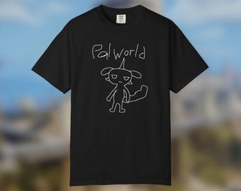 Palworld Depresso T-Shirt, Hand Drawn Palworld Merch Comfort Colors