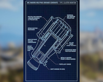 ARC Raiders Wolfpack Blueprint Poster, matte wall poster, great gift poster