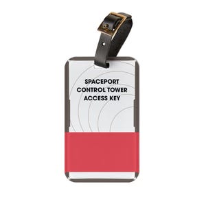 ARC Raiders "Spaceport Control Tower Key" Inspired Luggage Tag, ARC Raiders Gift