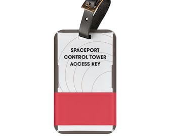 ARC Raiders "Spaceport Control Tower Key" Inspired Luggage Tag, ARC Raiders Gift