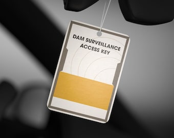 ARC Raiders Dam Surveillance Access Key Card Air Freshener