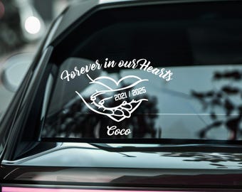 Custom In Loving Memory Decal – Pet Memorial Car Window Sticker For Dogs & Cats