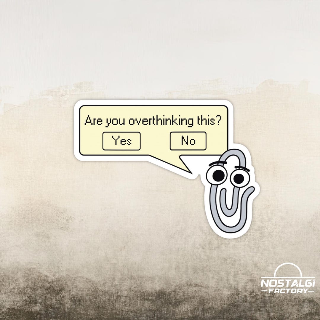 Retro Clippy Sticker – 