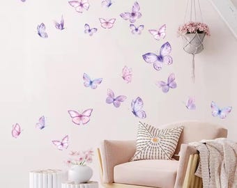 Adesivi Follia : Kit Adesivo Murale Bambini 3 Farfalle - Foto 5