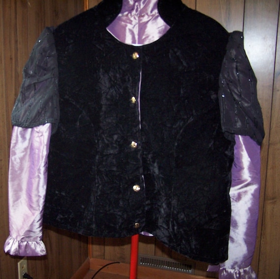 black velvet jacket size 22