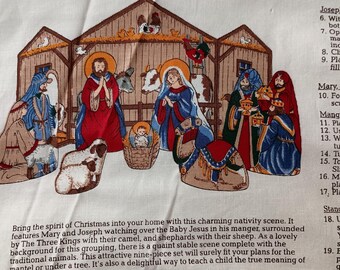 VIP Nativity cut and sew dolls and manger