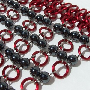 One chainmail handflower bracelet for medievalists, fantasy costumes, belly dance, tribal, SCA