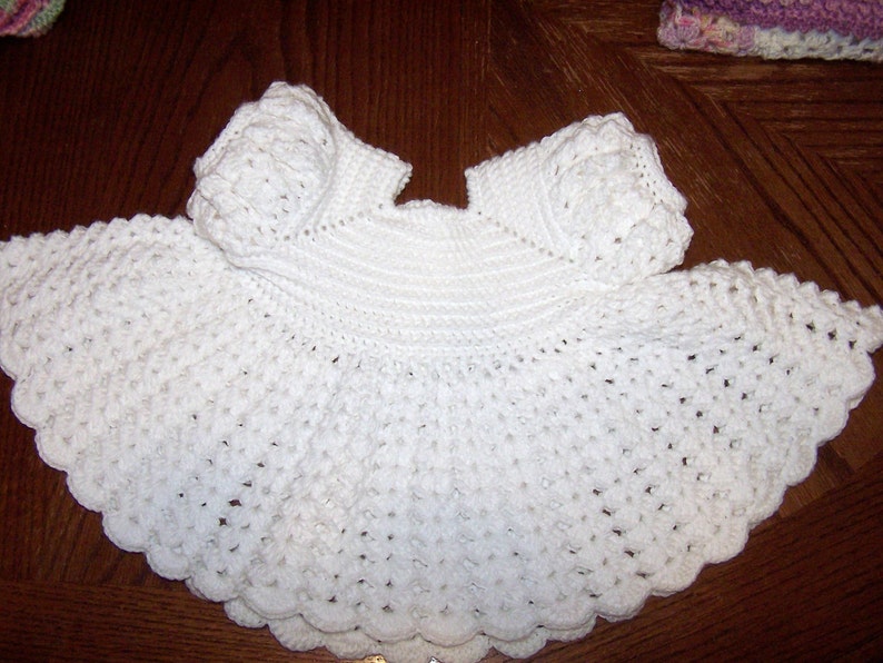 Baby Girl Dress 69 Months Handmade in Crochet Etsy