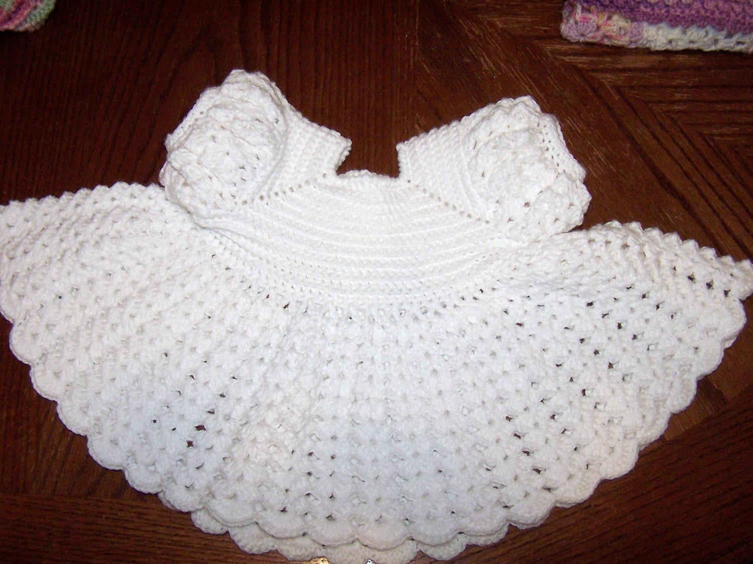 Baby girl dress 69 months handmade in crochet Etsy